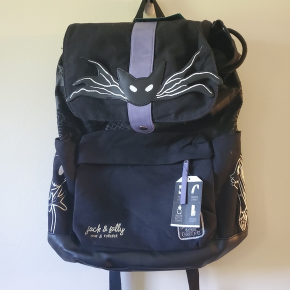 Disney Nightmare Before Christmas Jack & Sally Rucksack Backpack Now & Forever - Picture 1 of 14